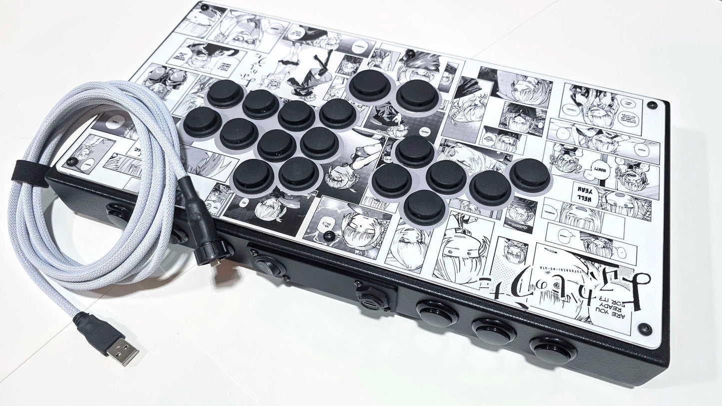 Makai Commission #0009 - AFS 16" Custom Layout Black and White