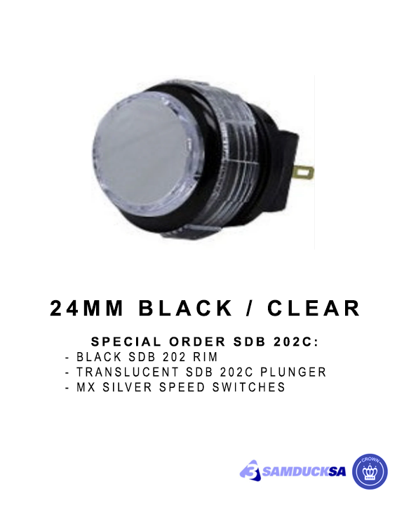Samducksa (Crown) SDB 202C - Black / Clear 24mm