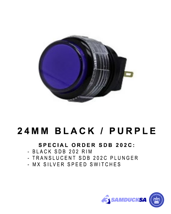 Samducksa (Crown) SDB 202C - Black / Purple 24mm
